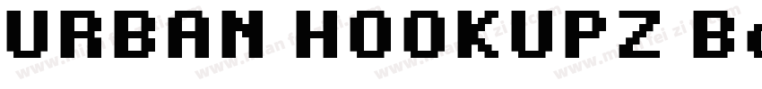 URBAN HOOKUPZ Bold字体转换